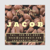 Artistic Roasted Coffee Beans Business Card 名札 (正面)