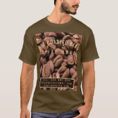 Artistic Roasted Coffee Beans Business Card Tシャツ (正面)