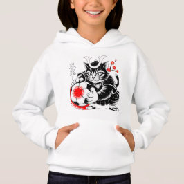 Artistic Samurai Cat Japan Soccer for Football fan