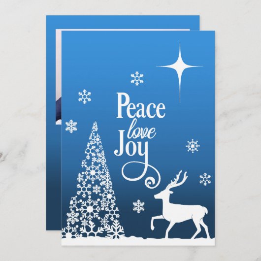 Artistic scene of Peace, Love and Joy personalize (正面/裏面)