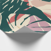 Artistic seamless pattern with abstract leaves. Mo ラッピングペーパー (角)
