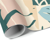 Artistic seamless pattern with abstract leaves. Mo ラッピングペーパー (ロールコーナー)