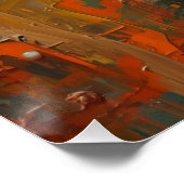 Artistic Shark Portrait Vibrant Oil Painting ポスター (コーナー)