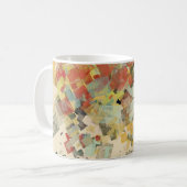 Artistic sketch material. Abstract geometric patte コーヒーマグカップ (正面左)
