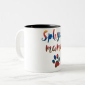 artistic Sphynxのママのカラー・グラフィック ツートーンマグカップ (正面左)