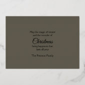 Artistic Storybook Christmas Village 箔シーズンカード (裏面)