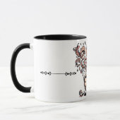 Artistic Swirl Botanical Coffee Cup Illustration M マグカップ (左)