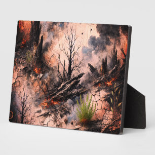 Artistic Tabletop Plaque with Easel フォトプラーク