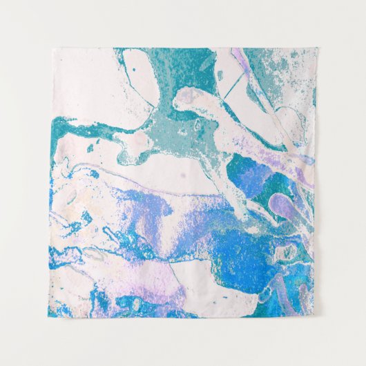 Artistic Texture. Bright Violet Border. Violet Art タペストリー (正面)