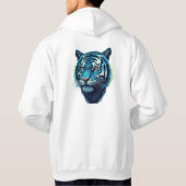 Artistic Tiger Face Hoodie – Bold & Stylish パーカ (裏面)