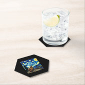 Artistic Turtle Shirt  Starry Night Turtle (2) ペーパーコースター (インサイチュ)