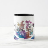 Artistic Two-Tone Book Lover Coffee Cup マグカップ (中央)