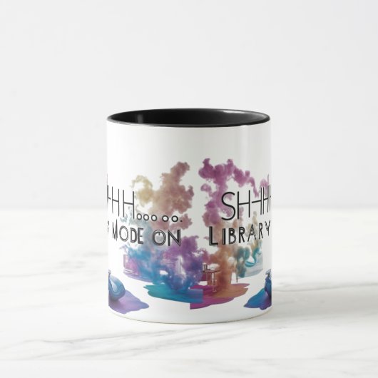 Artistic Two-Tone Book Lover Coffee Cup マグカップ (中央)