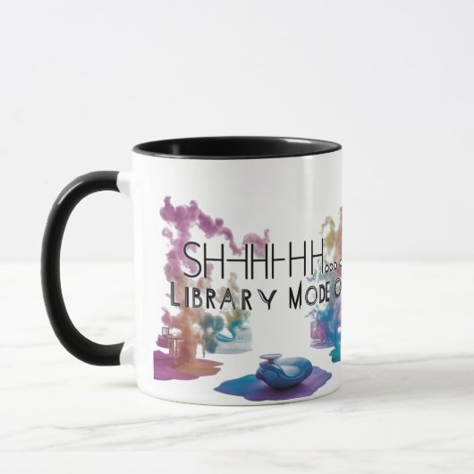 Artistic Two-Tone Book Lover Coffee Cup マグカップ (左)