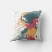 Artistic Unisex T-Shirt - Vibrant Abstract Design  クッション (裏面)