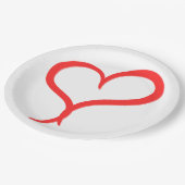 Artistic Valentine Tableware for Events ペーパープレート (アングル)