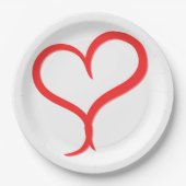 Artistic Valentine Tableware for Events ペーパープレート (正面)