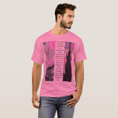 Artistic Van Gogh Broken Paint Pink Tシャツ (正面フル)