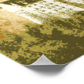 Artistic Vintage White Fantasy Castle Poster ポスター (角)