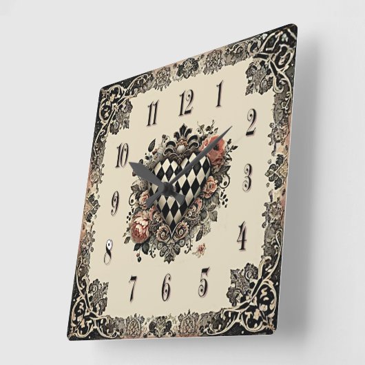 Artistic Wall Clock スクエア壁時計 (傾斜)