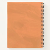 Artistic Warm Orange Painterly Apple Recipe ノートブック (裏面)