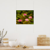 Artistic water lilies, California ポスター (キッチン)