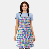 Artistic Watercolor Apron – Bold Modern Design  エプロン (着用した状態)