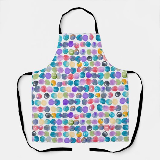 Artistic Watercolor Apron – Bold Modern Design  エプロン (正面)