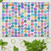 Artistic Watercolor Tea Towel – Modern Abstract キッチンタオル (折り畳み)