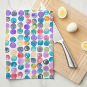 Artistic Watercolor Tea Towel – Modern Abstract キッチンタオル (四つ折り)