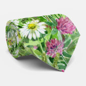 Artistic Watercolor wild flowers  Tie ネクタイ (ロール)