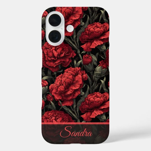 Artistic Wife Gift Carnation Custom Case-Mate iPhoneケース (裏面)