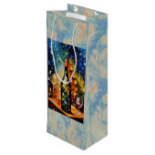 Artistic Wine Gift Bag – City Night Design ワインギフトバッグ (裏面アングル)