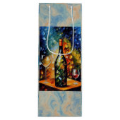 Artistic Wine Gift Bag – City Night Design ワインギフトバッグ (正面)