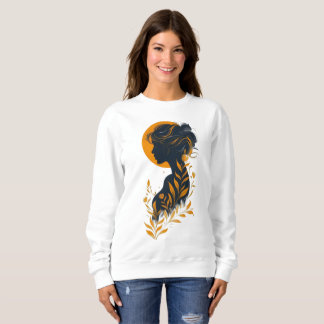 Artistic Woman Silhouette Sweatshirt スウェットシャツ