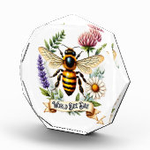 Artistic World Bee Day Illustration with Honeybee  フォトブロック (右)