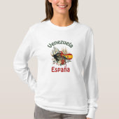 artística Venezuela España – orgullo bicultural Tシャツ (正面)