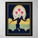 "Artist's Applause" Deco Print ca. 1926 11x14 ポスター<br><div class="desc">Anna Birtus-Seifert's Art Deco Print "Artist's Applause" Art Deco Print ca. 1926</div>