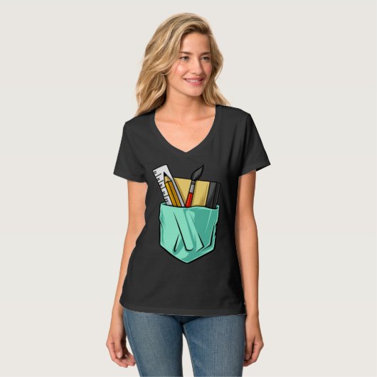 Artists Artist Tools  Cute Pocket Tシャツ (正面フル)