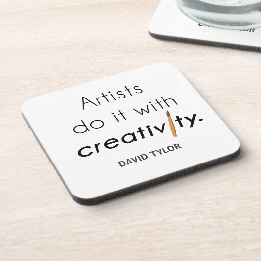 Artists do it with creativity コースター (左側)