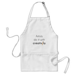 Artists do it with creativity スタンダードエプロン