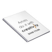 Artists do it with creativity ノートブック (右側)