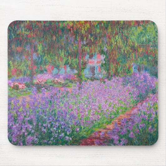 Artist's Garden at Giverny by Claude Monet マウスパッド (正面)