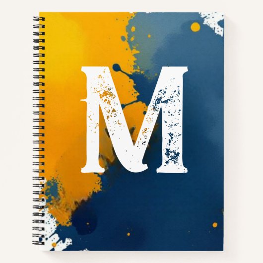 Artist's Paint Splatter Notebook ノートブック (正面)