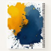 Artist's Paint Splatter Notebook ノートブック (裏面)