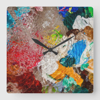 Artist's Palette wall clock スクエア壁時計