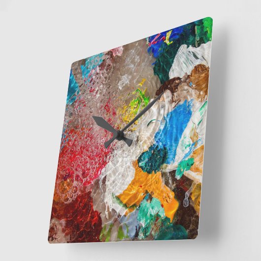 Artist's Palette wall clock スクエア壁時計 (傾斜)