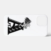 ArtKSZPロゴ、Golem Black and Whiteデザイン Case-Mate iPhoneケース (裏面 (横))