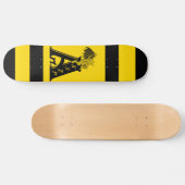 ArtKSZP Logo mit Kleine Golem schwarz gelb design スケートボード (横)