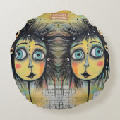 ArtLady 12魅力的およ動揺してび ラウンドクッション (裏面)